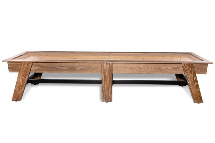 Nixon Hunter 12' Shuffleboard Table in Brushed Walnut Wood Finish - Image 3