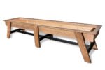 Nixon Hunter 12' Shuffleboard Table in Brushed Walnut Wood Finish - Image 2