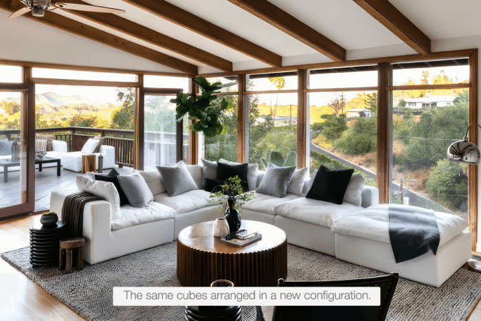 Soulfa 6-Cube Sectional or Iconic Movie Pit - Image 7