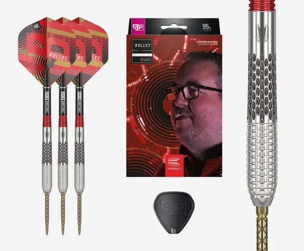 stephen-bunting-g5-steel-tip-darts-set-barrel-close-up Stephen Bunting Gen 5 95% SP Steel Tip Darts - Image 1