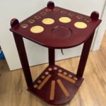 Pre Owned Corner Cue Rack Mahogany - Image 2
