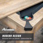Atomic Hampton 7' 3-in-1 Dining Table with Billiards and Table Tennis In White Oak - Image 5