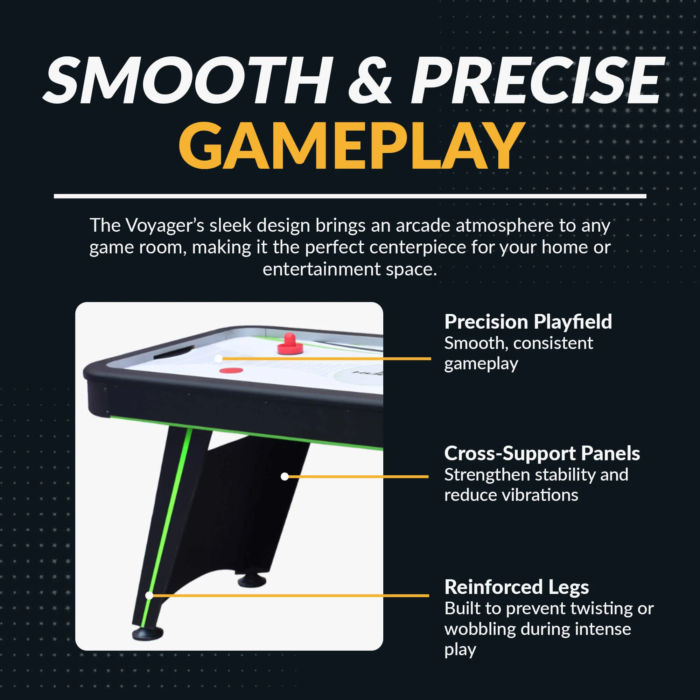 Hathaway Voyager 5-ft Air Hockey Table with LED Scoring - Image 5