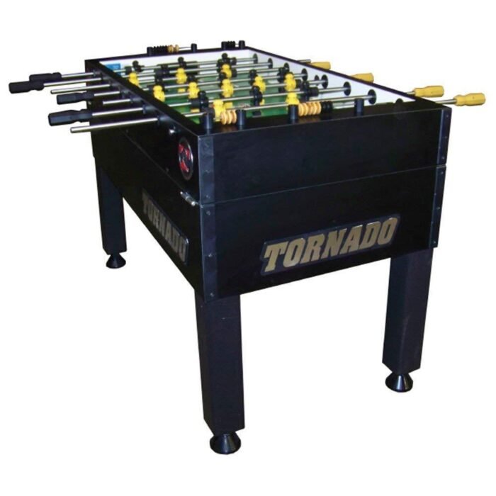 Tornado T-3000 Foosball Table in Matte Black (Coin) - Image 4