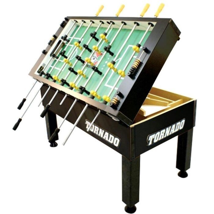 Tornado T-3000 Competition Foosball Table in Matte Black - Image 2