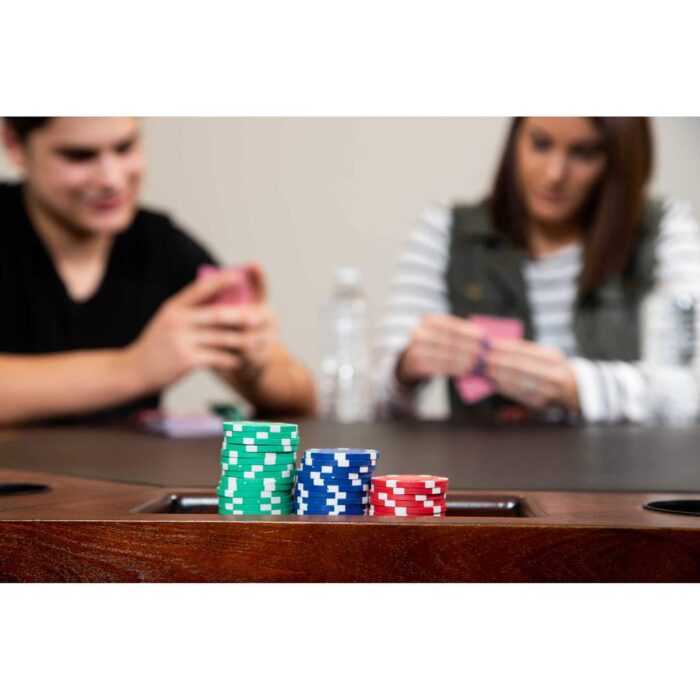 Hathaway Kingston 3-in-1 Poker Table in Walnut - Image 8