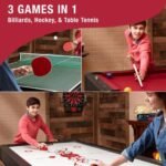 Fat Cat Original 3-in-1 Burgundy 7' Pockey™ Multi-Game Table - Image 5