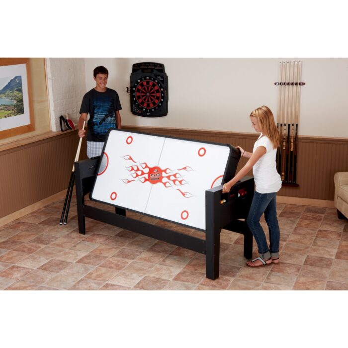 Fat Cat Multi 3-in-1 6' Flip Game Table Blue Top - Image 15