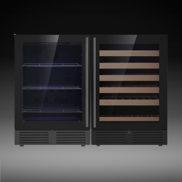 Ultimate Under-Bench Wine & Beverage Refrigerator Combo with Low-E Glass Door - Image 3