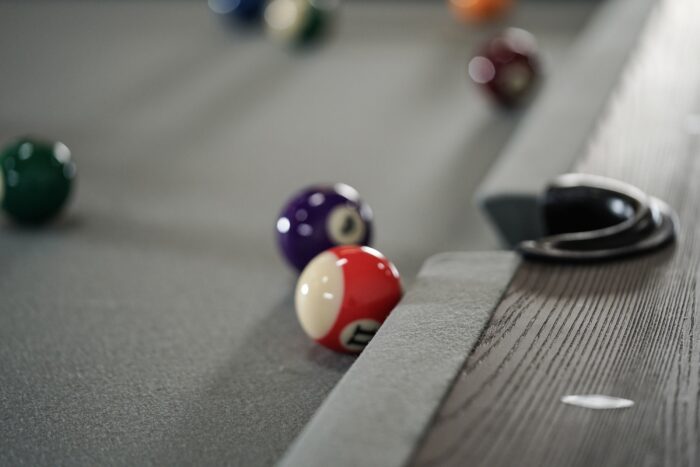 Nixon Birdy 7' Slate Pool Table in Grayson Grey w/ Dining Top Option - Image 7