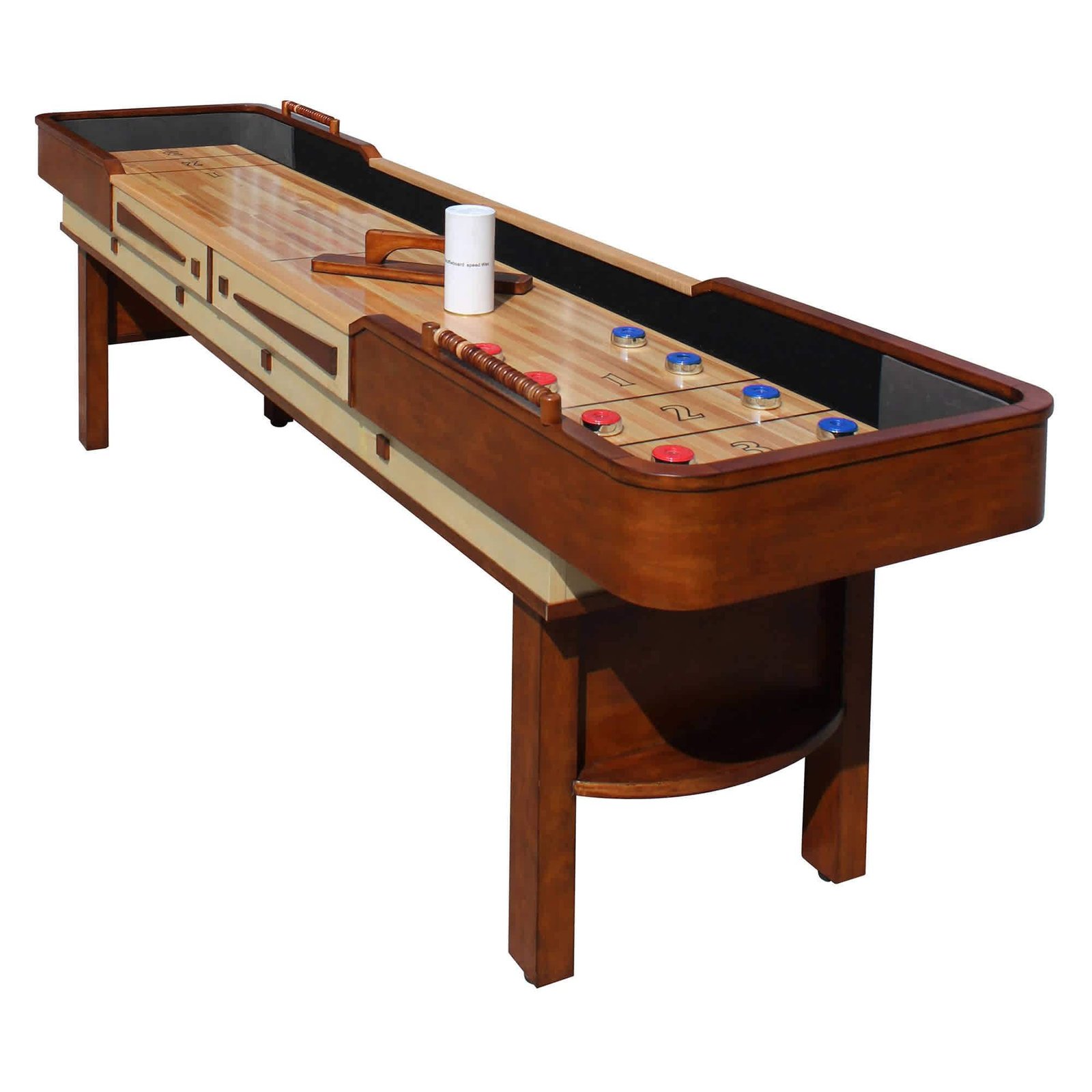 vn2mblmxo0t3uy49e79p_6925d029-2ef4-497b-b5d4-4eddd08bfa95 Hathaway Merlot 9' Shuffleboard Table in Walnut Finish - Image 1