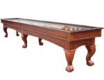 Playcraft Charles River 12'  Pro-Style Shuffleboard Table in Chestnut
