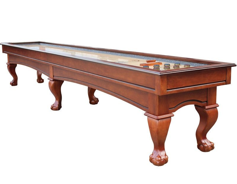 w_14079974-1993-4fe1-99c5-63697378cdd6 Playcraft Charles River 12' Pro-Style Shuffleboard Table in Chestnut - Image 1