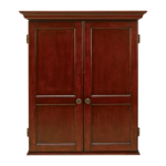 American Heritage Windsor Dartboard Cabinet (Old World Mahogony) - Image 2