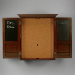 American Heritage Windsor Dartboard Cabinet (Old World Mahogony) - Image 4