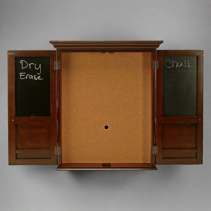 American Heritage Windsor Dartboard Cabinet (Old World Mahogony) - Image 4