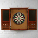 American Heritage Windsor Dartboard Cabinet (Old World Mahogony) - Image 3