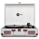 Curiosity III Suitcase Bluetooth Turntable — Cream Velvet