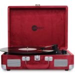 Curiosity III Suitcase Bluetooth Turntable — Burgundy Velvet