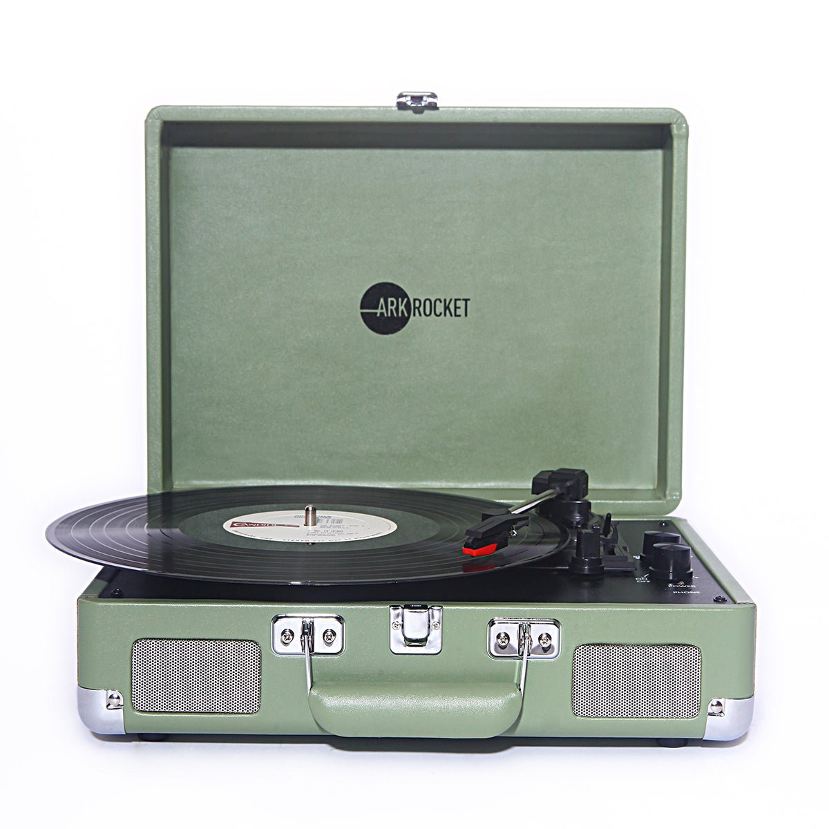 wix-53f972f8f3da47bc Curiosity III Suitcase Bluetooth Turntable — Matcha - Image 1