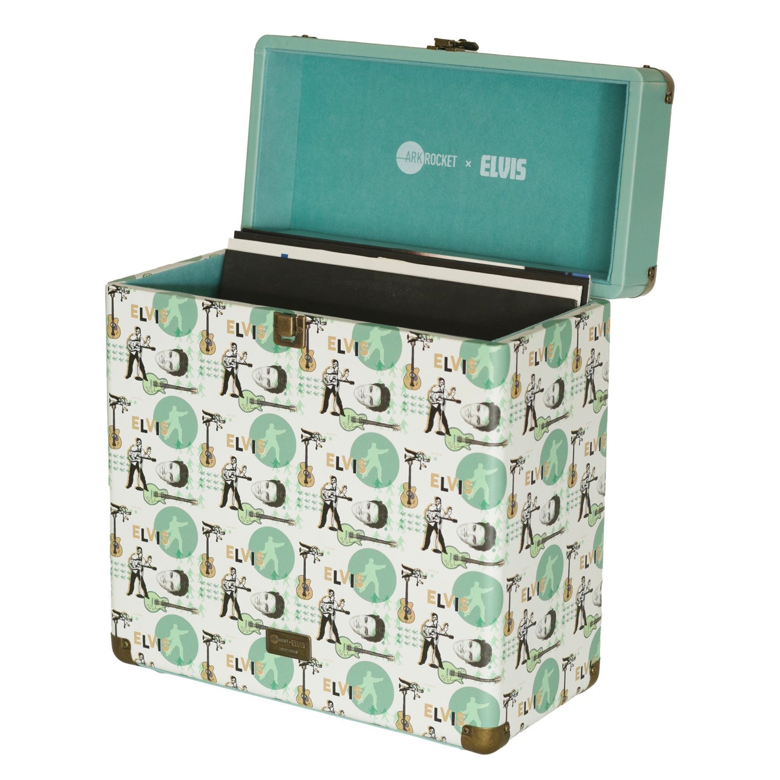 wix-5b876f4886a824e2 Elvis Presley Records Storage Case — Turquoise - Image 1