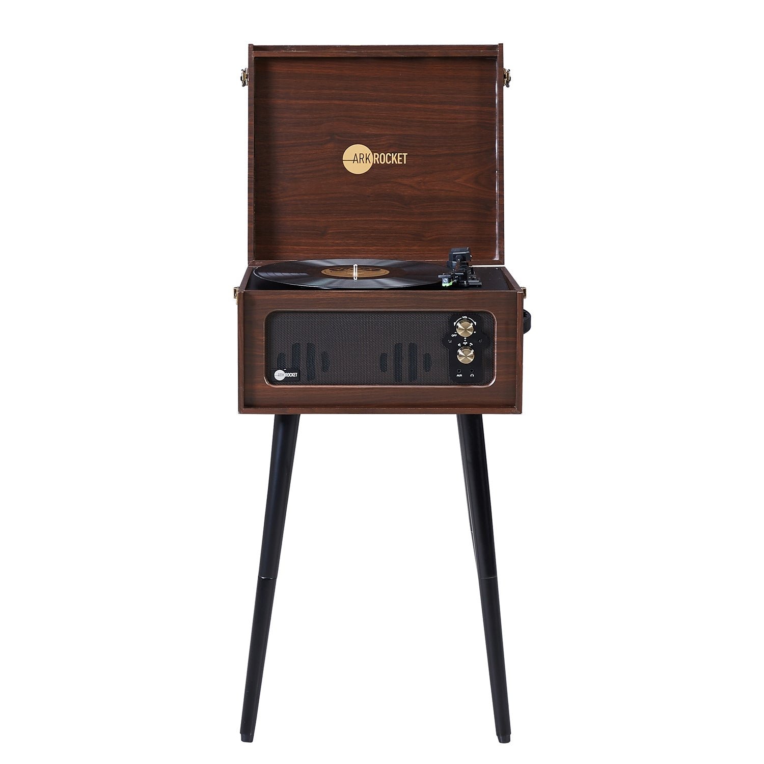 wix-94ddbfd25882b754 Discovery II Bluetooth Record Player Stand — Espresso - Image 1