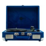 Curiosity III Suitcase Bluetooth Turntable — Klein Blue
