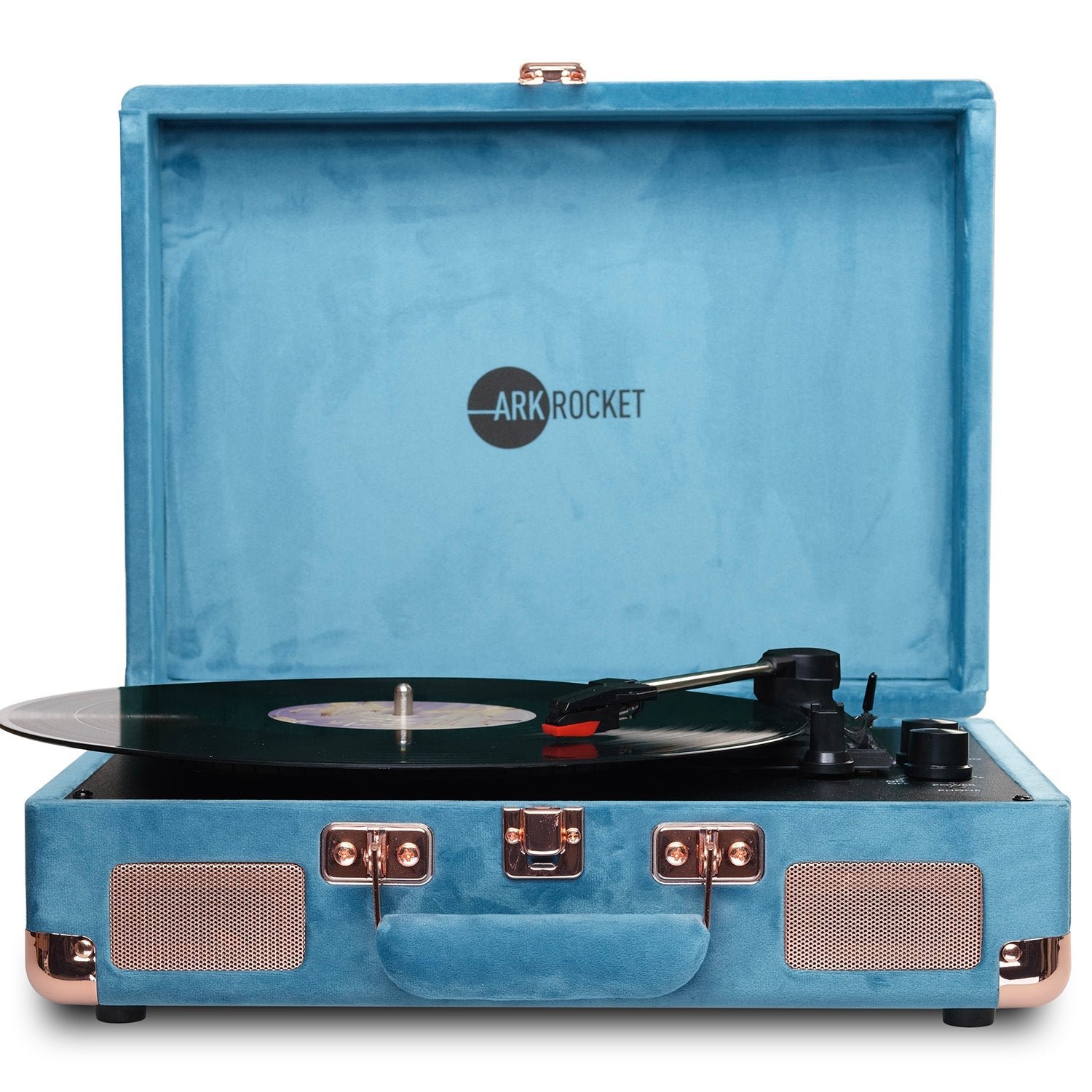 wix-d6d66c096fdc2ccb Curiosity III Suitcase Bluetooth Turntable — Ocean Velvet - Image 1