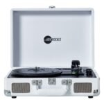 Curiosity III Suitcase Bluetooth Turntable — White