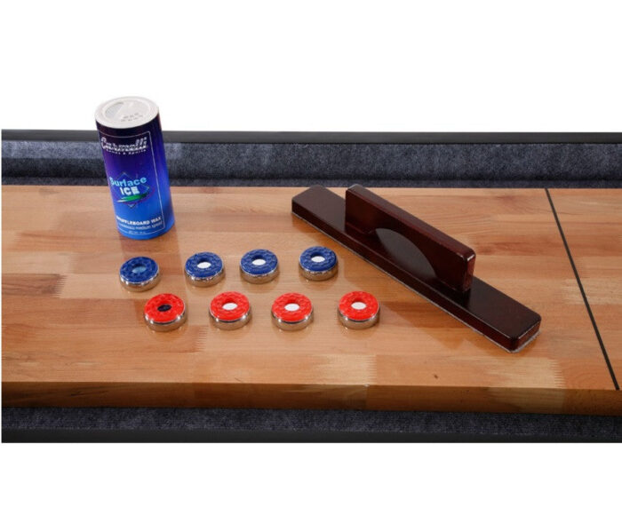 Hathaway Challenger 9' Shuffleboard in Dark Cherry Finish - Image 5