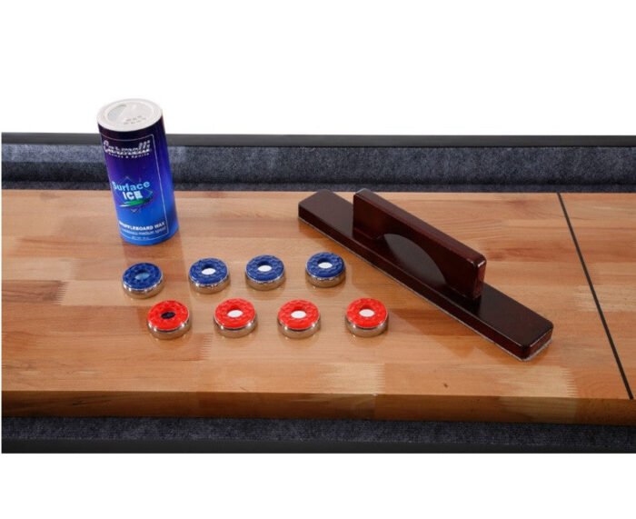 Hathaway Challenger 12' Shuffleboard in Dark Cherry Finish - Image 4