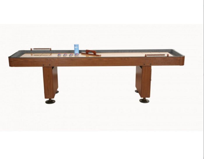 Carmelli Challenger 12' Shuffleboard in Walnut Finish - Image 2