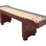 Hathaway Challenger 12' Shuffleboard in Dark Cherry Finish