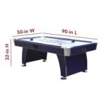 Hathaway Phantom II 90-in Air Hockey Table with LED Scoring and Lights 7.5-ft - Image 3