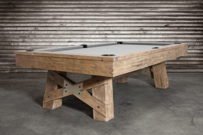 Nixon Georgia 7' Slate Pool Table in Weathered Natural Finish w/ Dining Top Option - Image 3